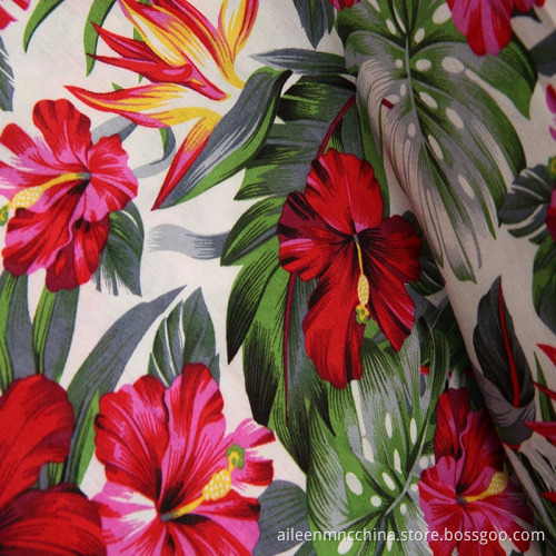 100% rayon spun viscose with popular print